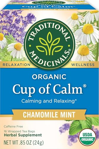 Image of Traditional Medicinals Organic Cup of Calm Chamomile Mint, 16 Tea Bags