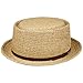 Produktbild Stetson Toyo Pork Pie Strohhut Sommerhut Sonnenhut Strandhut Herren - mit Ripsband Frühling-Sommer - XXL (62-63 cm) Natur