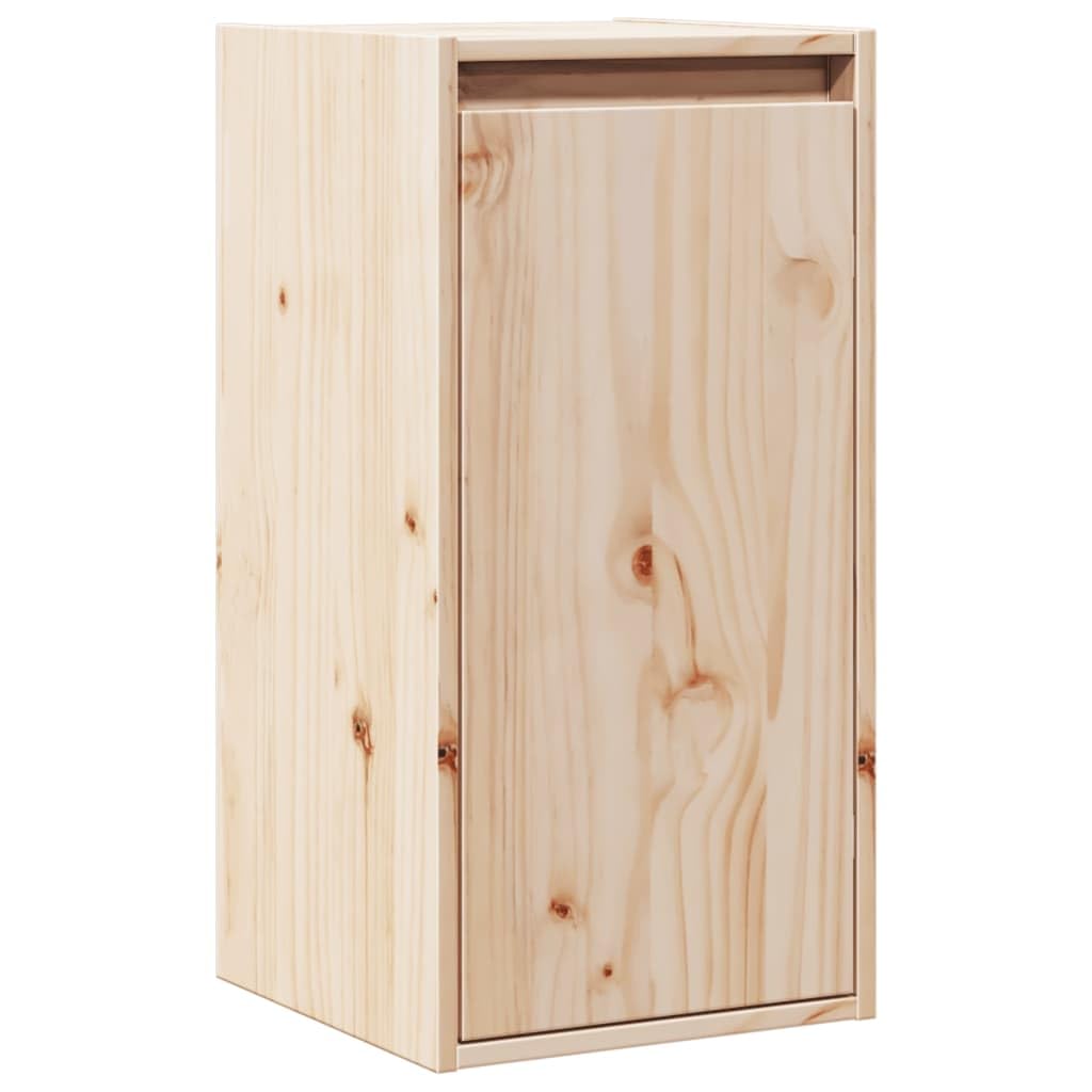 Wandkasten 2 st 30x30x60 cm massief grenenhout zwart kopen