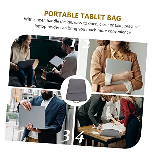 Maletín para portátil y tablet con soporte integrado funda protectora negra 4