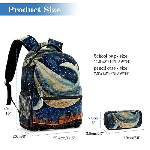 Sac à dos baleine multicolore idéal pour l'école et les sorties de week-end - 2