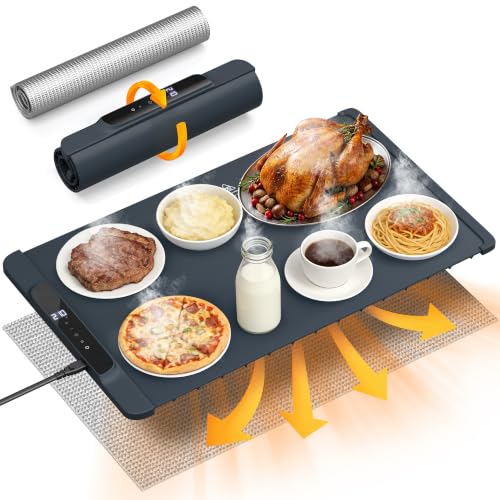 HOTEAGLE Food Warming Mat with Heat Resistant Pad for Family Dinner 26"x15" - image 1