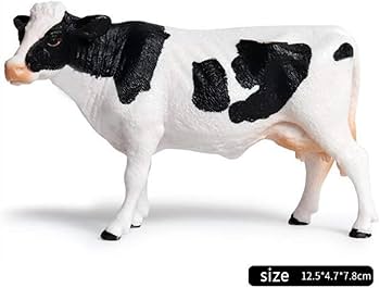 Amazon | T TOOYFUL ミニチュア 動物モデル 牛フィギュア 動物模型 小