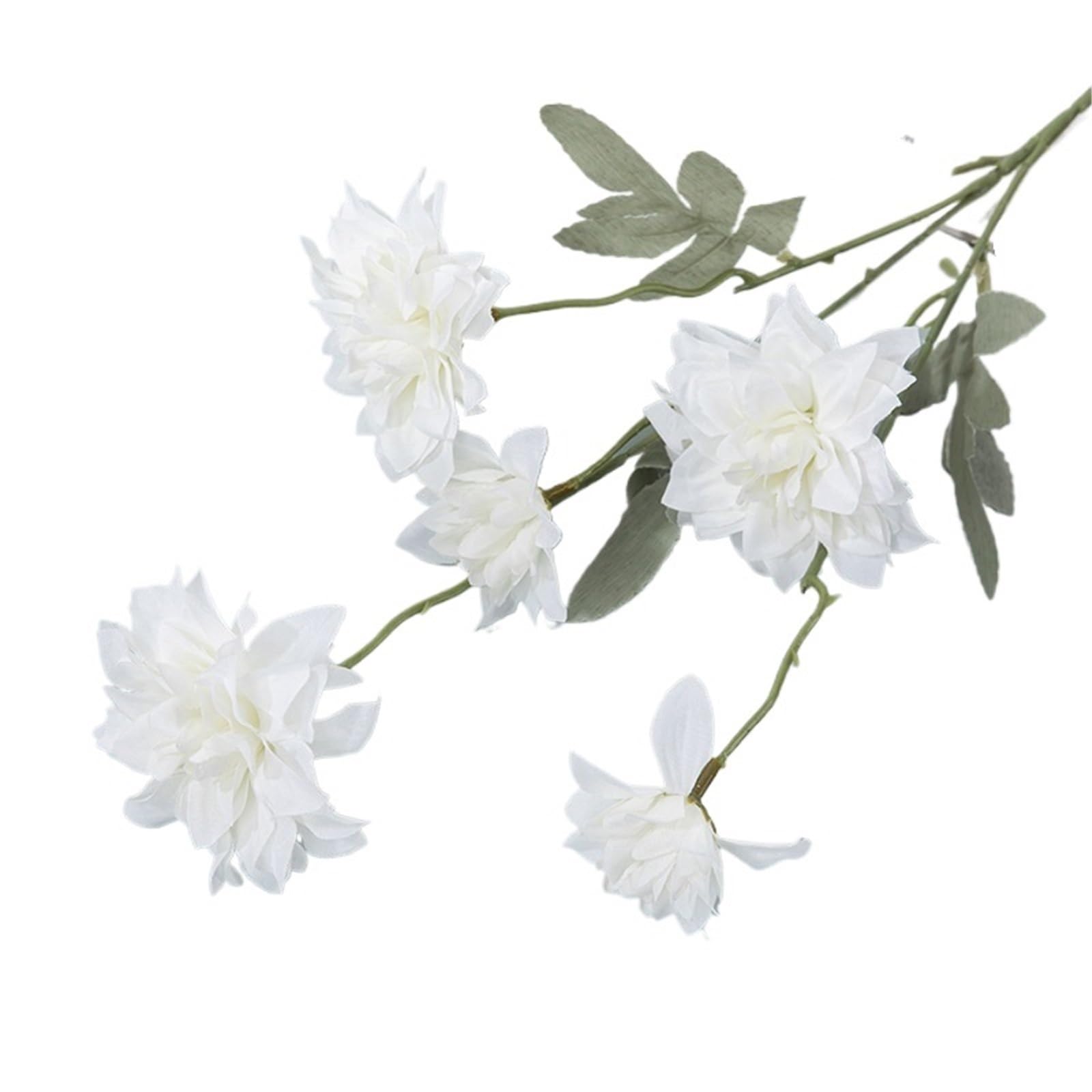 FonHNDG Artificial Flower Branches 5 Heads Silk Artificial Flowers Fake Wedding Party Home Decor DIY 3 Pcs(Color1)