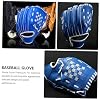 VANZACK PU Thickened Infield Baseball Glove for Blue Pitcher Training Mitt Softball Catch Throw Protective Anti-Slip Design Comfortable Breathable Hand Guard