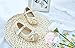 Otter MOMO Toddler/Little Girls Mary Jane Ballerina Flats Shoes Slip-on School Party Gold Dress Shoes Size 4