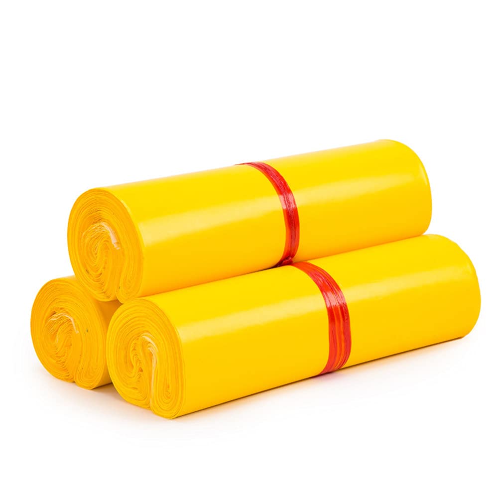 Buste per Spedizioni 100 pz giallo poly mailer sacchetto di spedizione in plastica buste postali impermeabili autosigillanti buste for imballaggio for corriere della spesa (Color : 28x42cm)