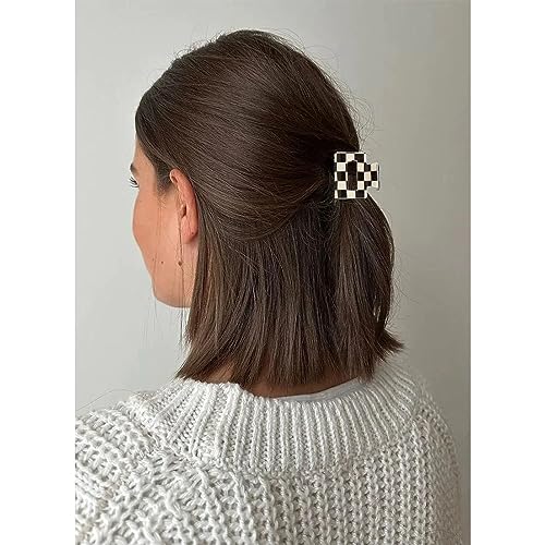 Grampos de cabelo femininos para tabuleiros de xadrez fofos prendedores de cabelo para meninas, aces