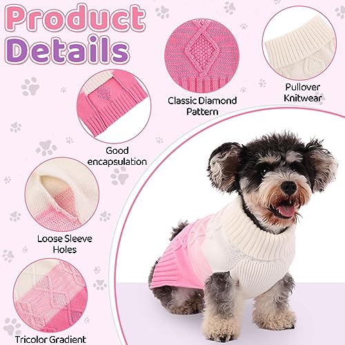 ASENKU Hundepullover für Kleine Mittelgroße Große Hunde,Wärme Hundepulli Strick Pullover Hund,Hundepulli für Dackel,Französische Bulldogge Bulldog Chihuahua