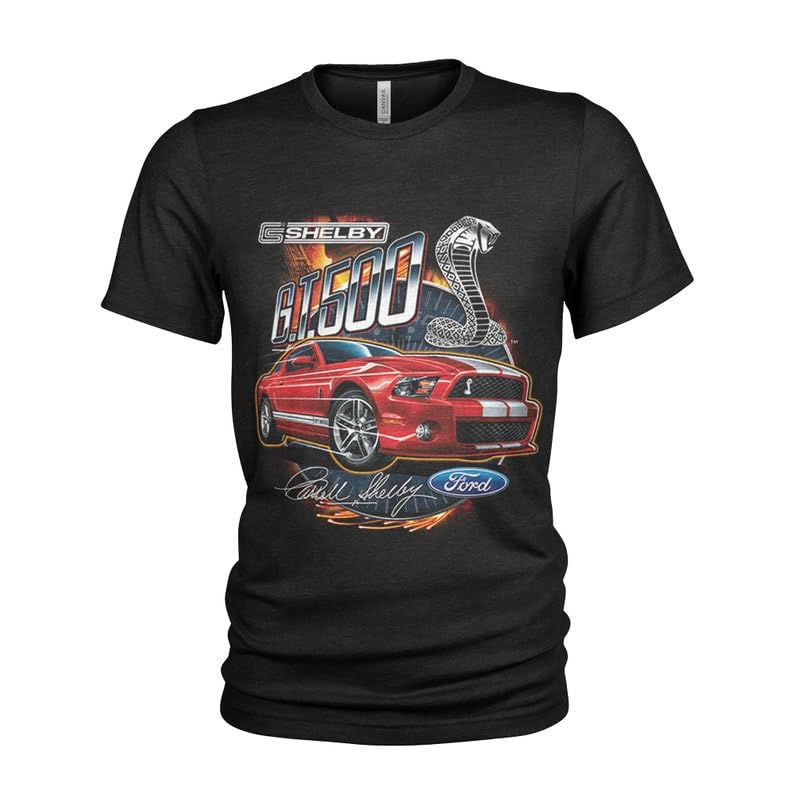 T-shirt Shelby Cobra Mustang Ford - Graphique Sous Licence, Coupe Régulière, Neuf Sans étiquette