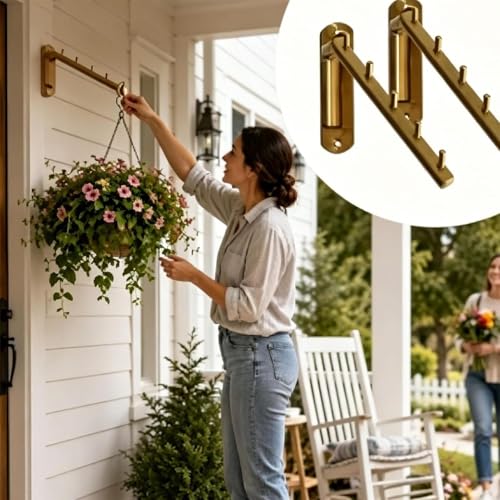 Estante vertical de pared para plantas con brazo giratorio regulable 6