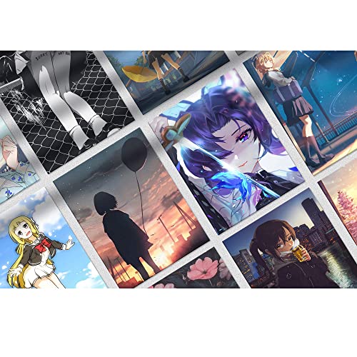 Image of Elaaj | Anime girls Aesthetic Wall Collage Kit||SET OF 60 Pastel Aesthetic Posters |Self Adhesive | Size 4x6 inches |A6| HD Print Quality | Glossy Finish| Room Decor | bedroom | Collage Kit.