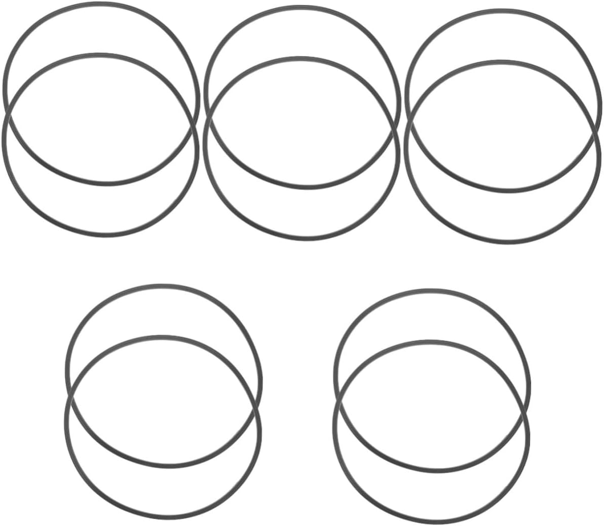 Cabilock 10pcs Bar Stool Leg Protectors Hardwood Floor Protector Rubber Ring for Base Slip Design