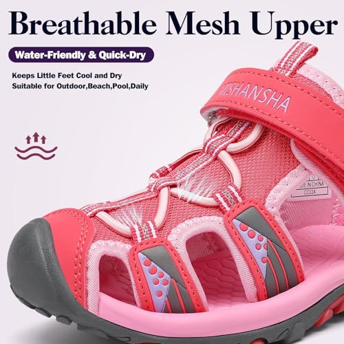 Mishansha Big Kid Closed Toe Water Hiking Sandals for Boys & Girls angle 5