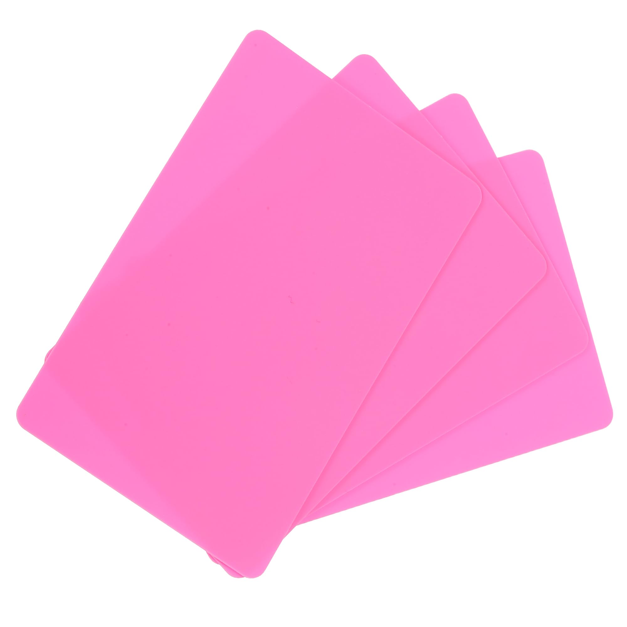 sourcing map 40 Pack Blank PVC Cards 20mil ID Blank Credit Cards Waterproof & Double Sided Printing for ID Badge Printer, Graphics Pink