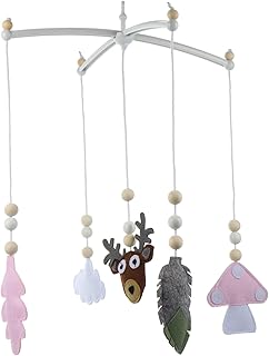 ibasenice Sinos De Vento Feitos À Mão Para Crianças Decoração De Berço Para Bebês Brinquedos Calmantes Para Crianças Berço Móvel De Animais Berço Musical Bola De Feltro Móvel