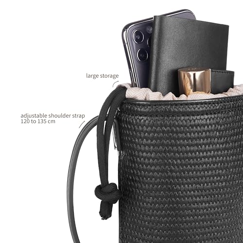 bugatti Isa mini sac seau le petit sac effet raphia léger et logeable - 5