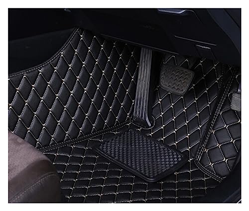 Tapis de sol voiture RHD en caoutchouc noir et blanc pour Almera Sunny Versa