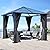 COVERONICS 10FT x 10FT Patio Polycarbonate Hardtop Gazebo with Steel Frame - Outdoor Translucent Roof Gazebo with Breathable Netting & Shaded Curtains for Porch, Lawn, Garden, Backyard, Poolside