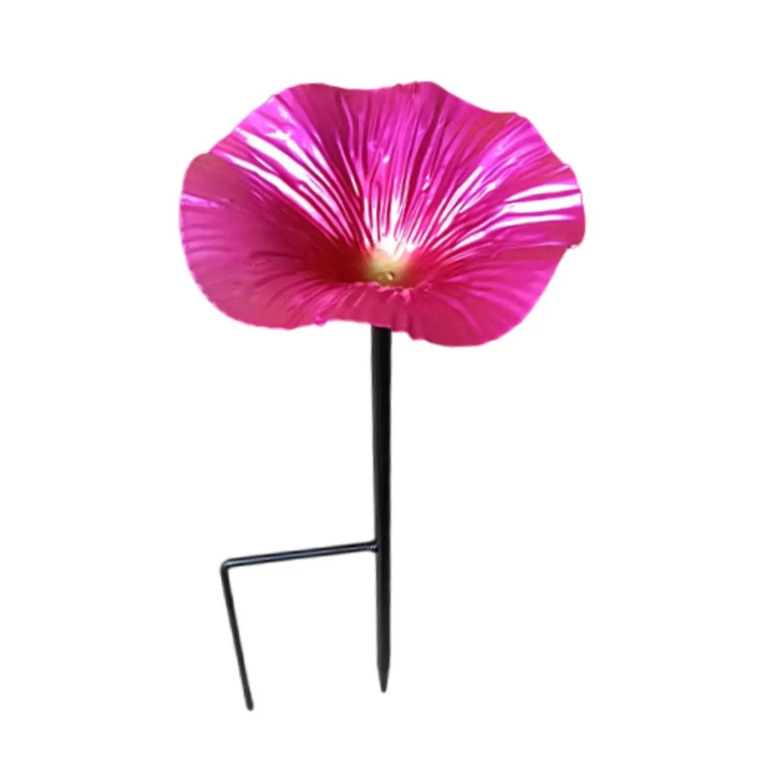 WJLYDM Bird Bath Detachable Pole Iron 9.84inchx5.51inch Ornament Ground Stake Decoration For Lawn Pathway Courtyard Lover Backyard