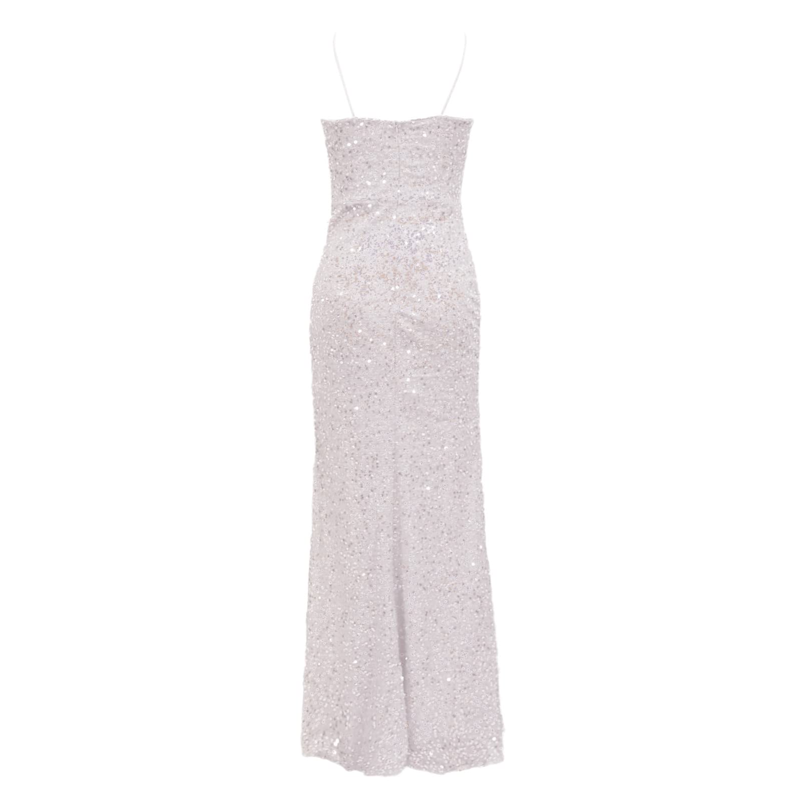Abiti Donna Estivi Eleganti Cerimonia Abito da Donna Y2K Ruffled Bella Spacco Senza Manica Ballo Abiti da Sera Vintage Cocktail Party Lunghi Abiti da Ballo Eleganti da Donna
