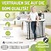 BOMI Kinderschutzgitter Kamin Milo bis 525 cm | XXL Tür: 75 cm Ofengitter | Kinderschutz Kamingitter ohne Bohren | Kaminabsperrung Gitter | Ofen Schutz für Kinder freistehend | Kaminschutzgitter Baby