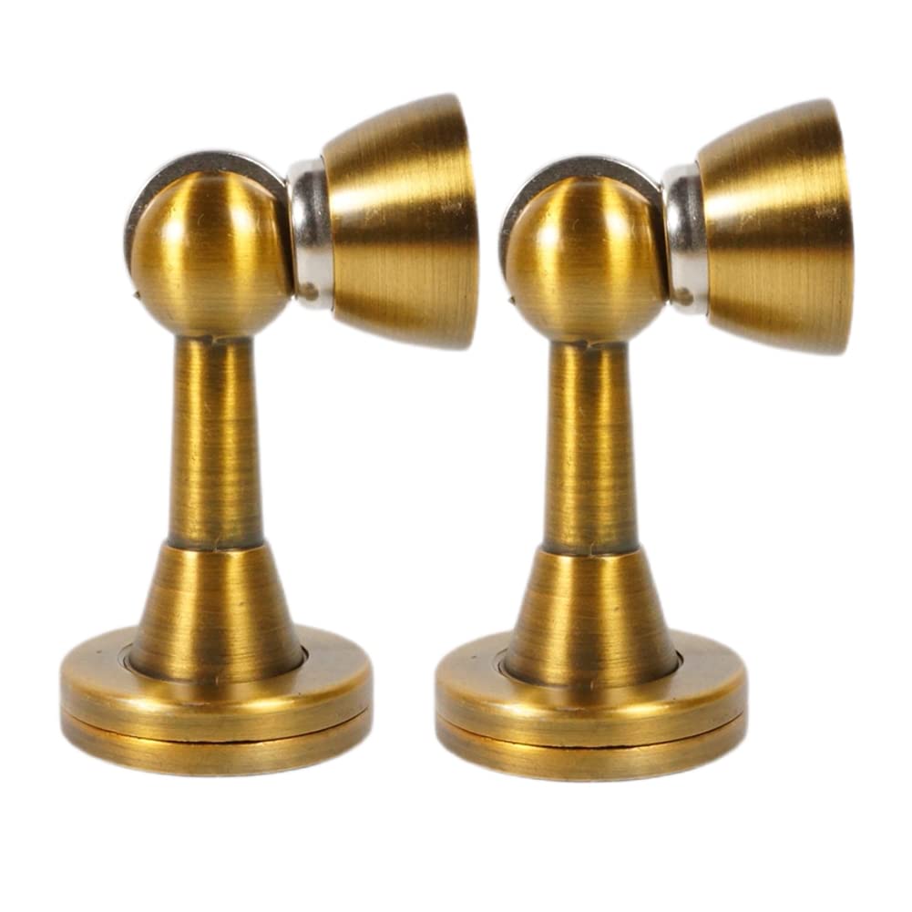 Butée de porte magnétique silencieuse en métal bronze pour stopper les claquements muraux