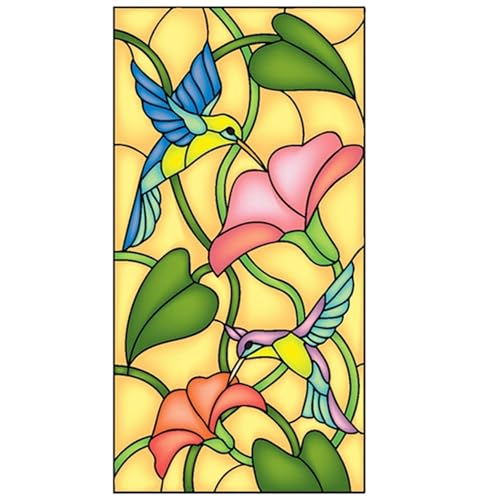 Pegatina de Vidrio, vitral, Papel Esmerilado for Ventana, Pintura electrostática, Arte Retro Iglesia(Color 10,50x200cm)