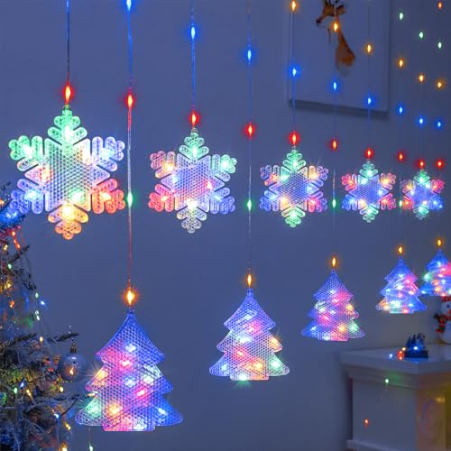 BLOOMWIN Christmas Window Lights Indoor - 2M 160 LED Christmas