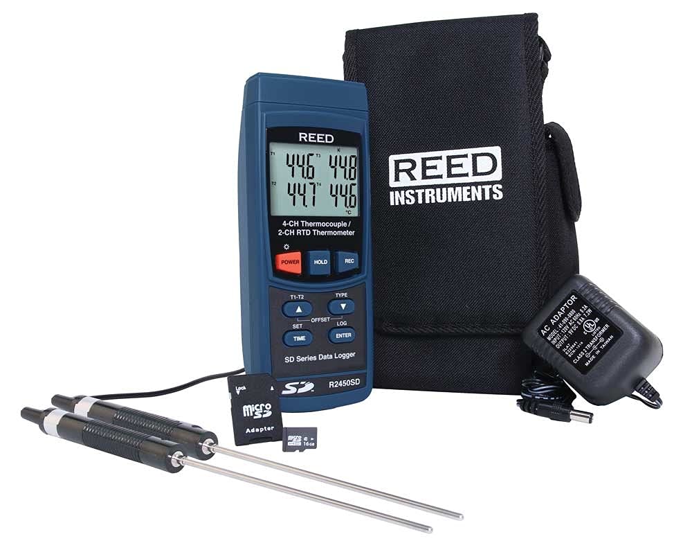 REED Instruments R2450SD-KIT5 Data Logging RTD Thermometer Kit