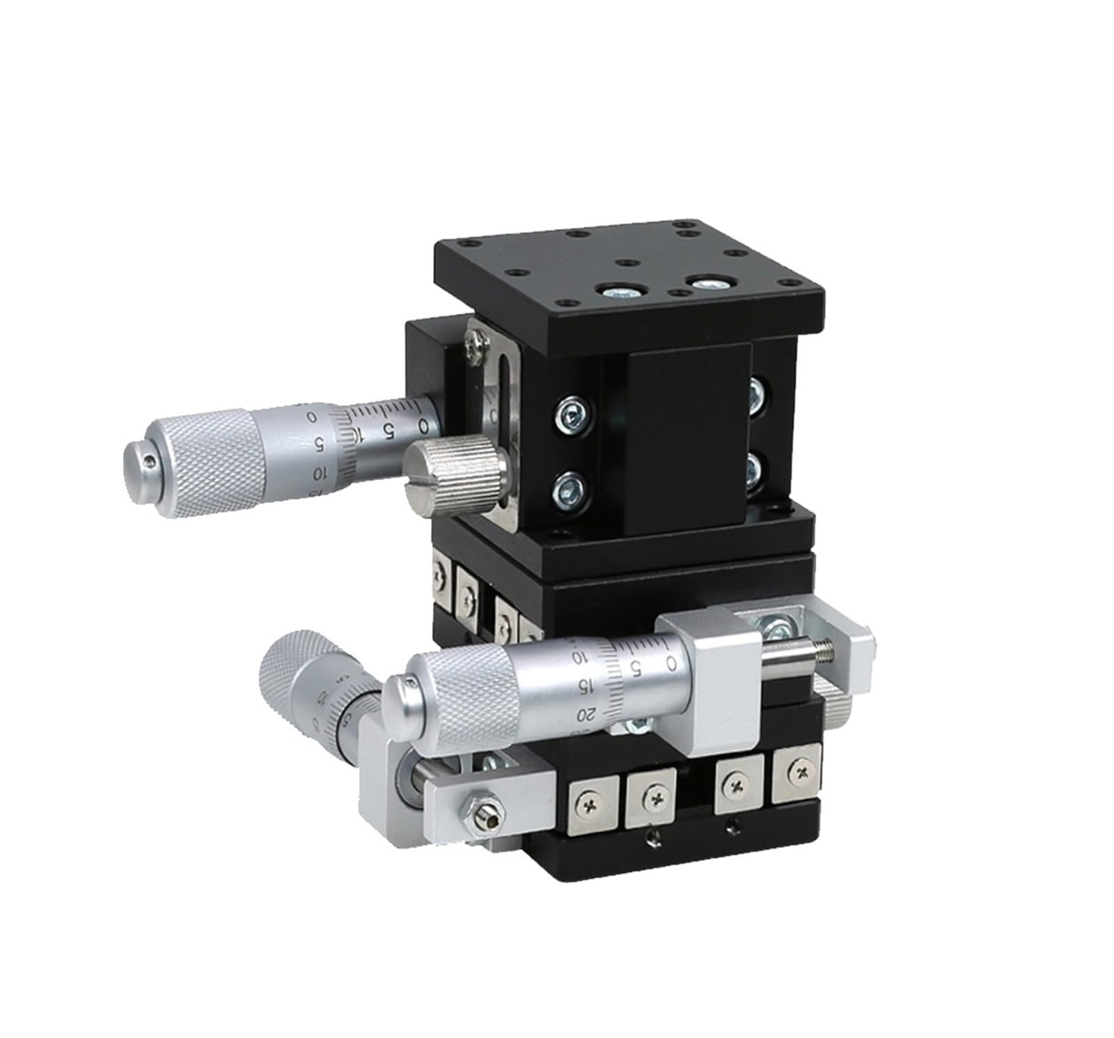 MYXJGNAIY Manual Displacement Platform, XYZ Axis 40x40mm LGD40-L Fine Tuning Trimming Station, Linear Stage Sliding Table Steel Ball Type