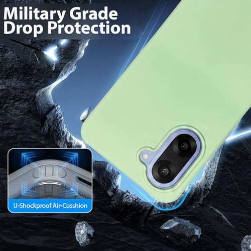Image of LIRAMARK Liquid Silicone Soft Back Cover Case for OnePlus Nord CE 5 5G| Soft Micro-Fibre Lining Inside | Camera Protection Bump (Green)