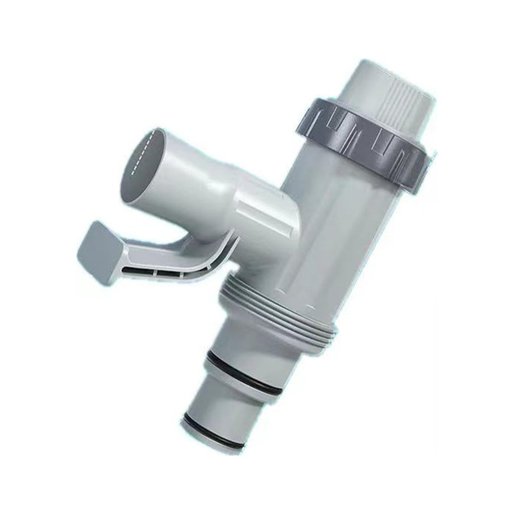 4X Adaptador de Manguera de Piscina, Soporte de Manguera de Piscina y Válvula de Émbolo, Piezas de Repuesto para Piscinas Elevadas,B