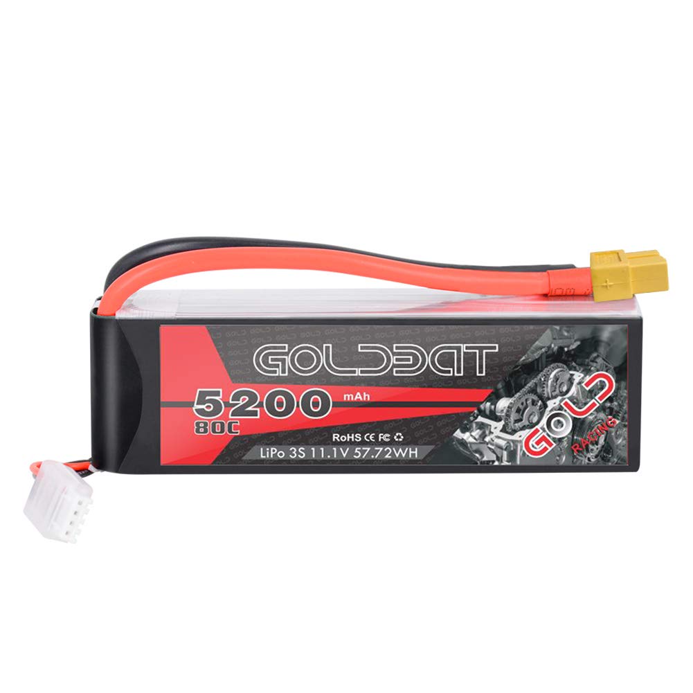 PAPIER TOILETTE-7.4V Lipo 6200 mAh 2S 50C Lipo RC Battery Hard Case avec Dean Plug pour RC