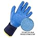Better Grip BGWLAC Winter Insulated Rubber Latex Coated Work Gloves, Crinkle Pattern, 3 Pairs/Pack (Large, Blue)