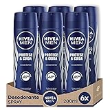Máximo cuidado – Gracias al cuidado de NIVEA MEN, este desodorante antitranspirante en spray cuida al máximo tu piel para evitar las irritaciones.