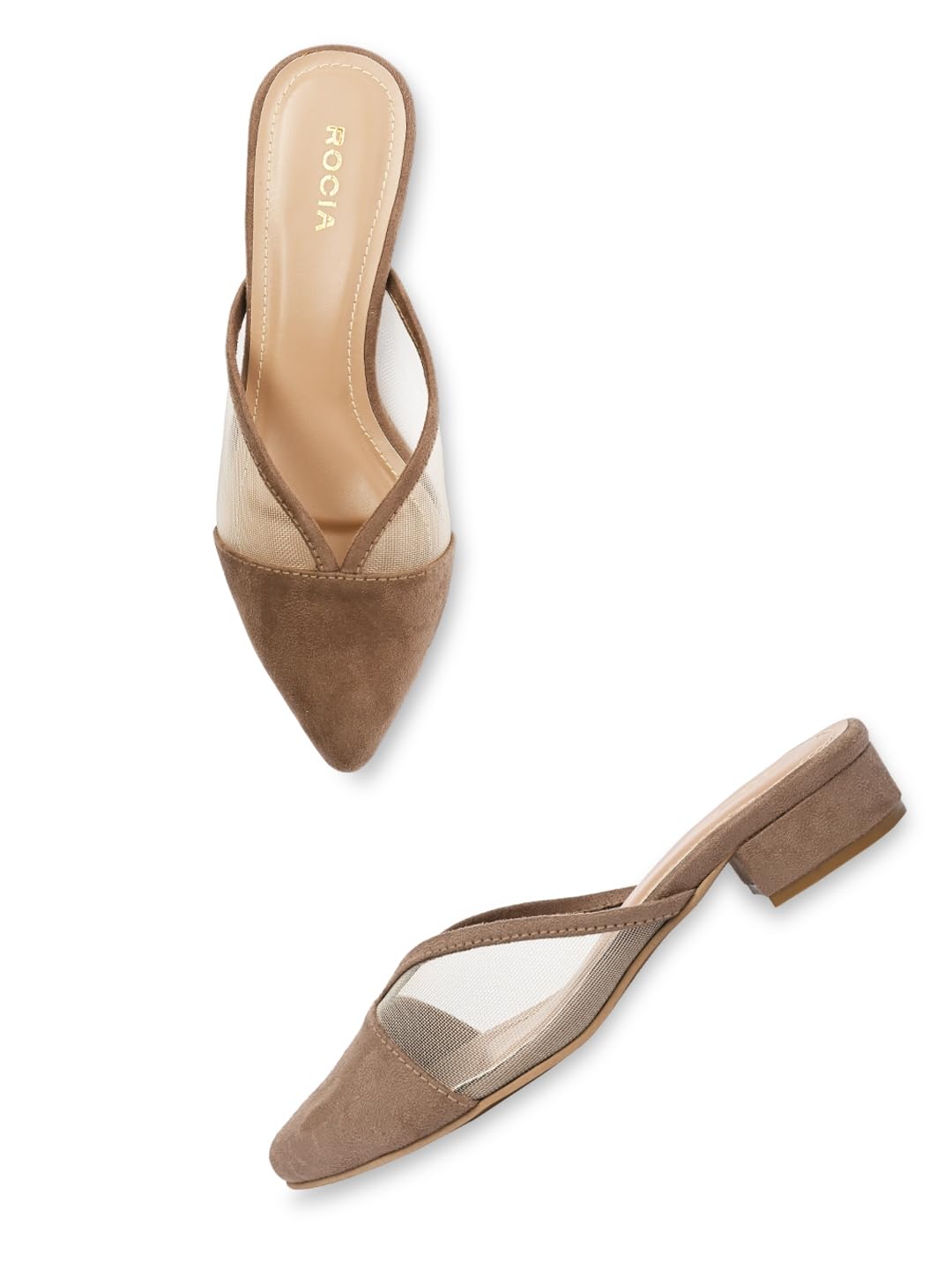 By Regal Women Block Heel Mules-image-40