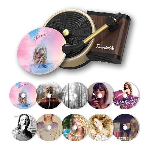 Car Freshener Air Car Air Freshener Cover record Player Ventilation Clip Music Gifts 1pcs Car Vent Clip Air Diffuser With 10 PCS Refill Pads Air Freshener for Singer Best Fans Gift