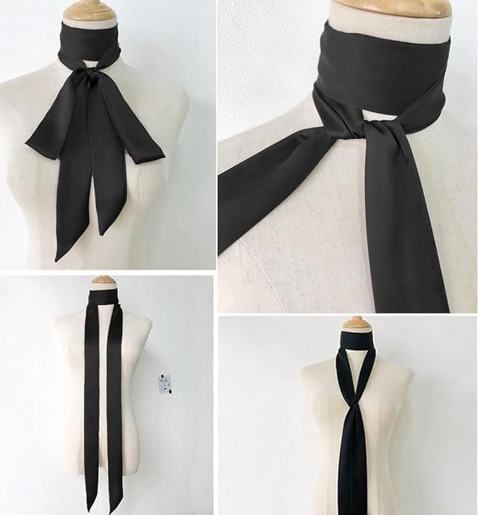 Black Satin Ribbon Belt Long Chiffon Sash Waist Belt for Bridal Wedding Dress Belt Bridal Waist Robe Replacement Formal Special Occasion Dresses Accessories, Men's Belts, Women's Belts3