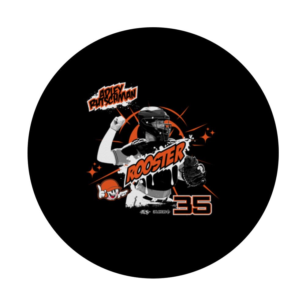 Adley Rutschman Baltimore Baseball Sket One x MLB Players PopSockets Swappable PopGrip, Black - Image 3