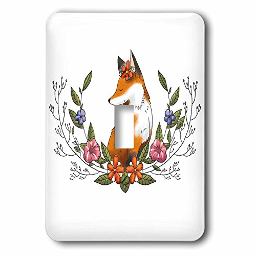 Interrupteur a baionnette renard 3dRose deco originale pour chambre - 3