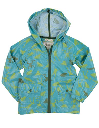 Hatley Little Boys' Unlined Jumping Frogs Raincoat