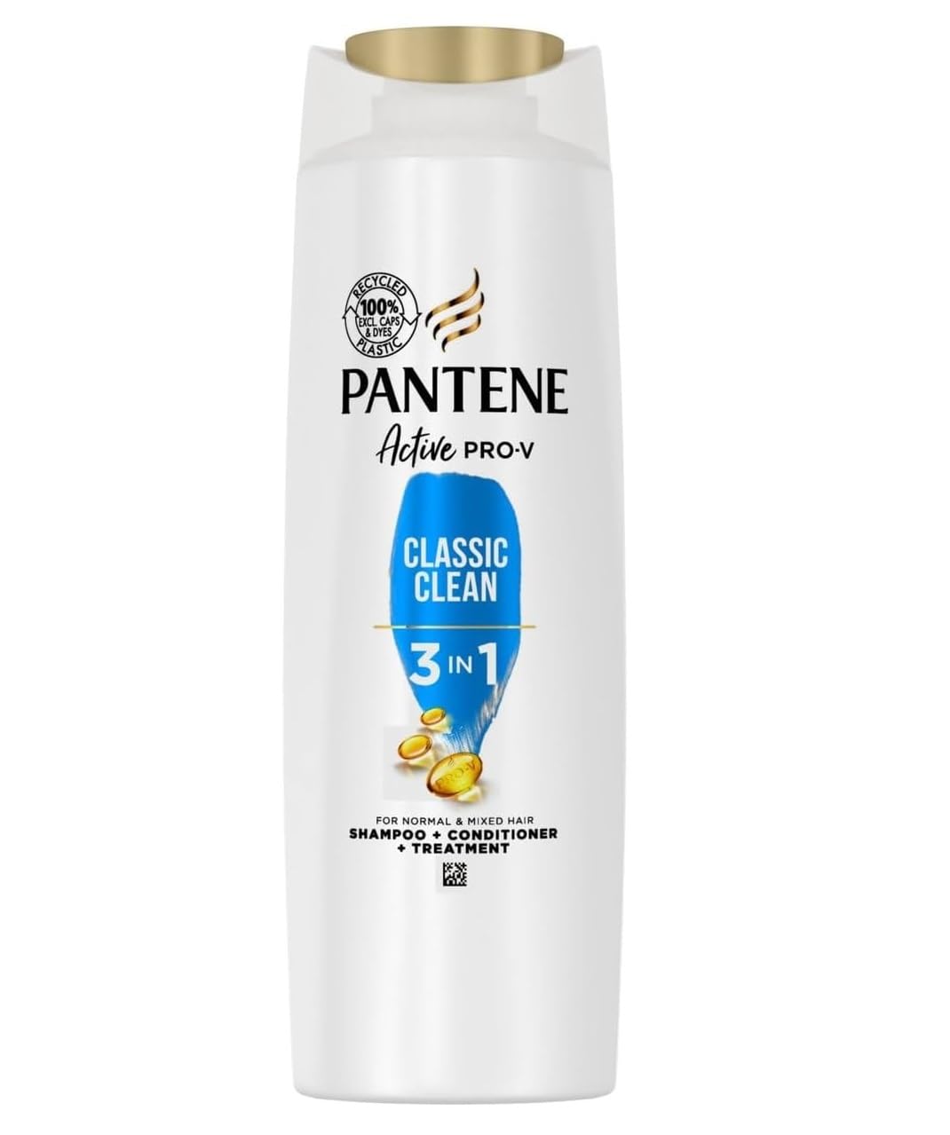 PantenePro-V Classic Clean 3 In 1 Shampoo + Conditioner + Treatment, Brings Out Healthy-Looking Shine, 400ML