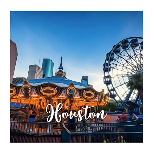 Vinyl Wall Quotes Stickers Skyline Houston City Landscape...