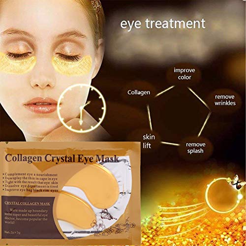 Collageen Oogmasker, Oogbehandelingsmaskers Moisturizer Ooglidcorrectie Onderooglapjes voor gezwollen ogen, Anti-rimpels… - Afbeelding 7