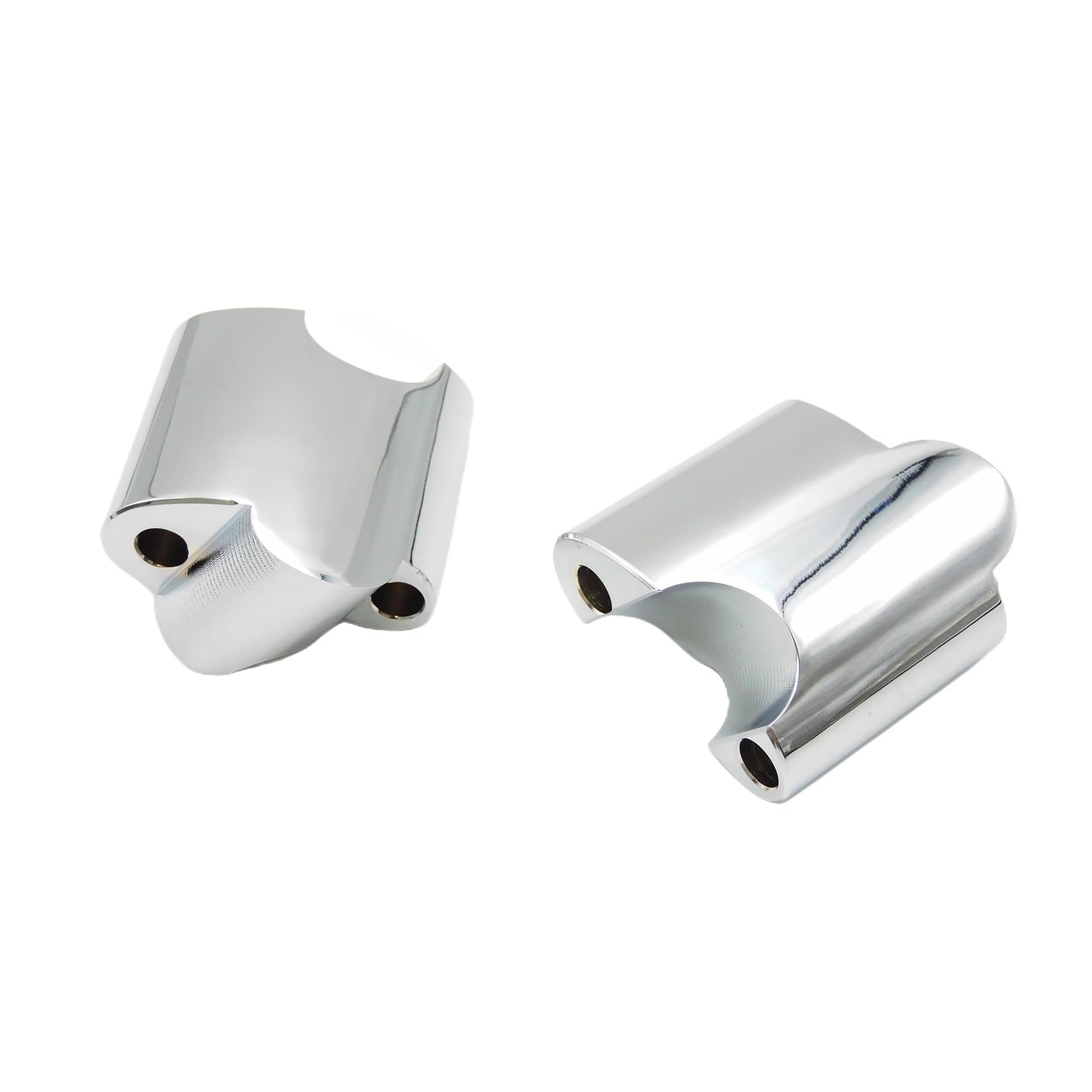 Moto di Alluminio di CNC 2 "Rise Manubrio Riser 1" Bar Aumentare Blocco di Estensione Chrome Per Harley Sportster XL1200X accessori tubi sterzo