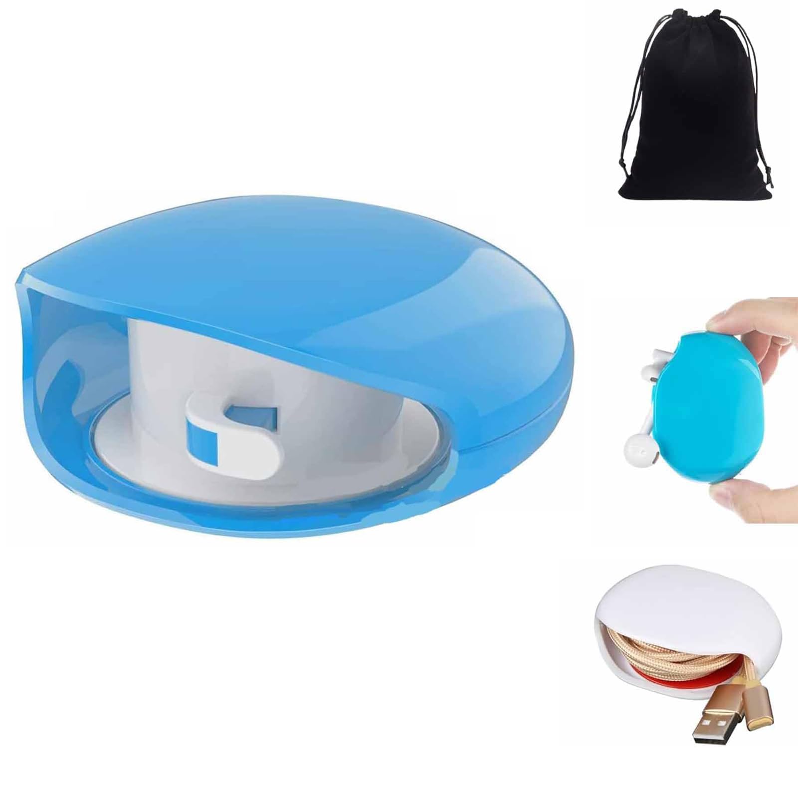 Organizzatore Cavi Portatile - Avvolgicavo Ritrattile Per Cuffie, Cavi Dati E Caricabatterie - Foto 6