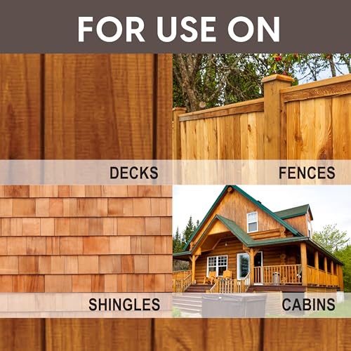 Image of Ready Seal Exterior Wood Stain | Semi-Transparent Oil-Based Formula | Professional Grade Stain and Sealer in One | Ideal for Decks, Fences, Pergolas, Wood Siding & More | 5 Gallon | Redwood