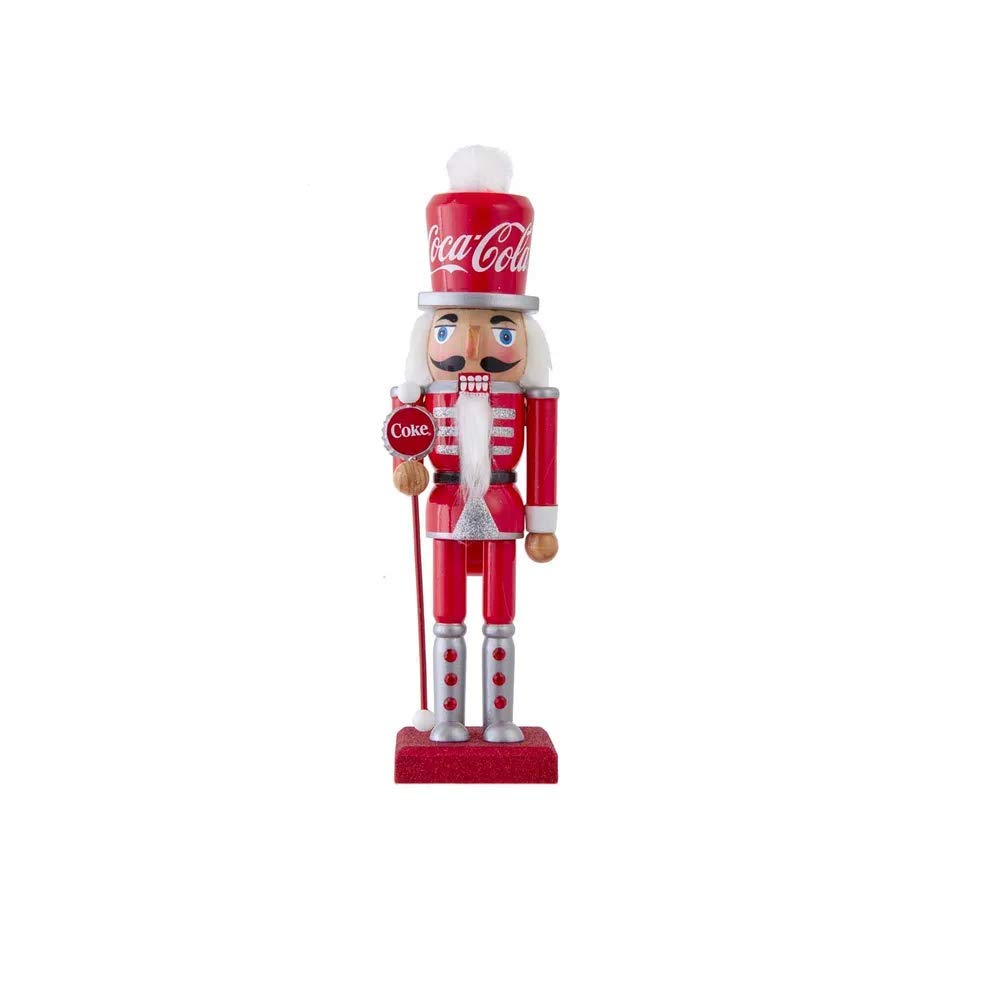 Coca-Cola 10-Inch Wooden Nutcracker, Multicolor (CC6202)