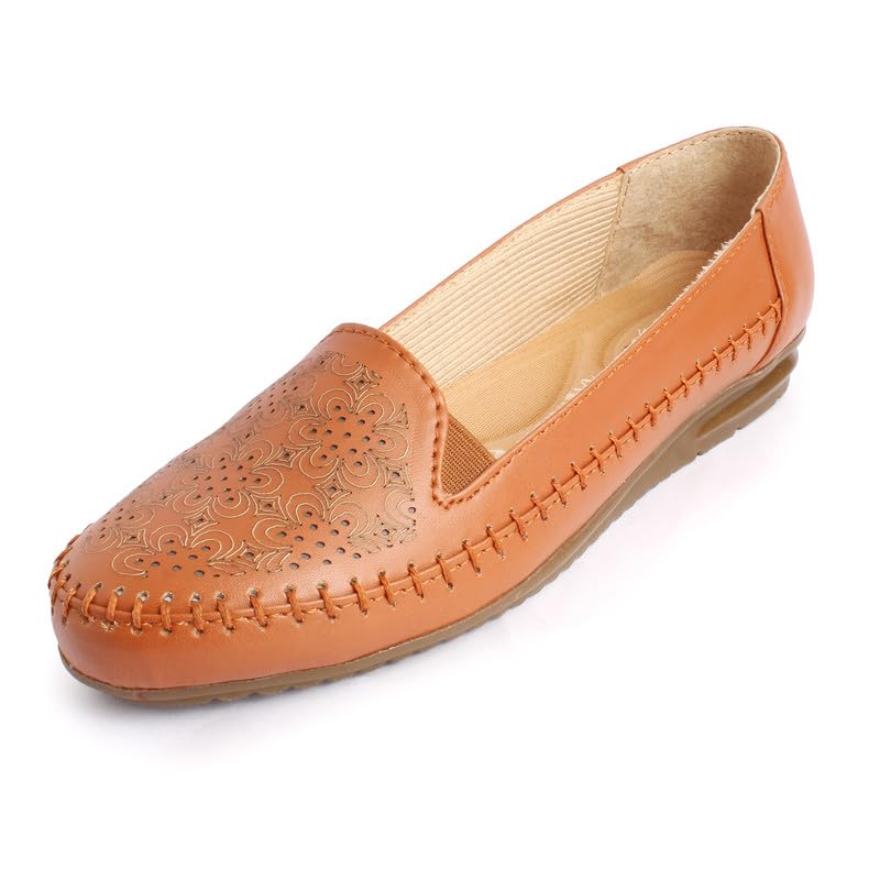 XE Looks Tan Soft Stylish Casual Comfortable Flat Bellies Shoes for Women & Girls Footwear (B09W2K2YT1) Amazon Price History, Amazon Price Tracker